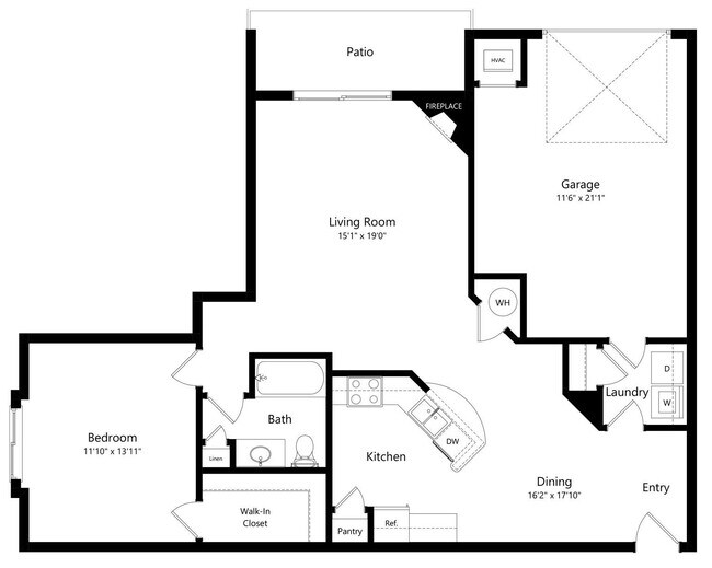 Floorplan - Pinebrook Apartments