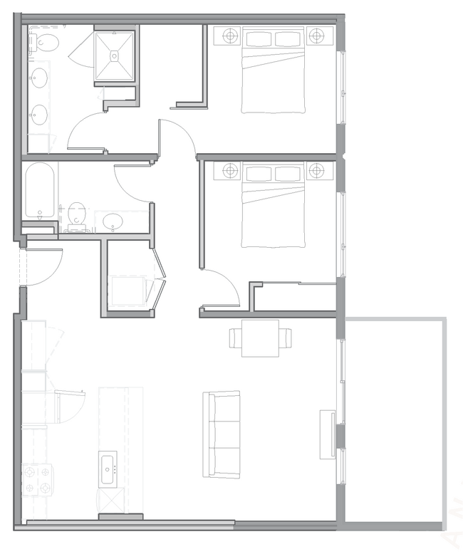 Floorplan - Uptown at Kirkland Urban