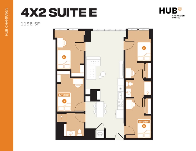 4x2 Suite E - Hub Champaign