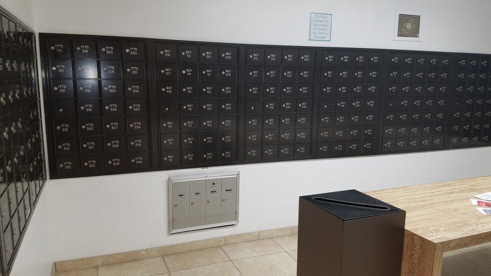 Secure mail and package drop off - 1801 Diamond Street