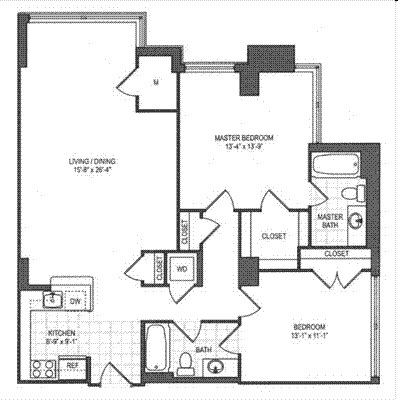 2BR/2BA - Metro Rosslyn Apartments