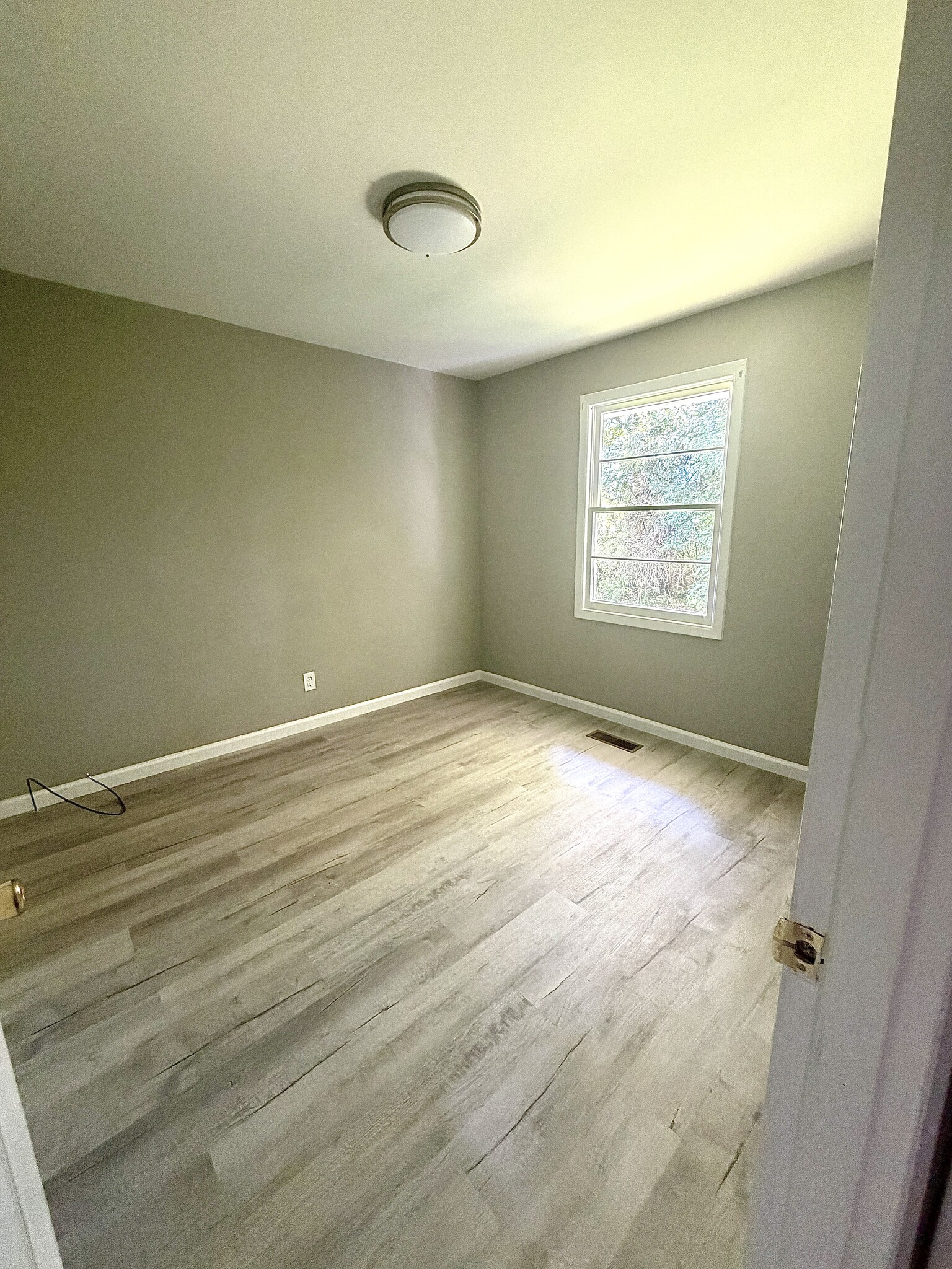 Bedroom 1 - comfortable bedroom with natural light, updated flooring, and neutral paint. - 125 Trio Ln