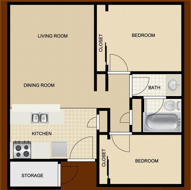 2BR/1BA - The Mila Apartments