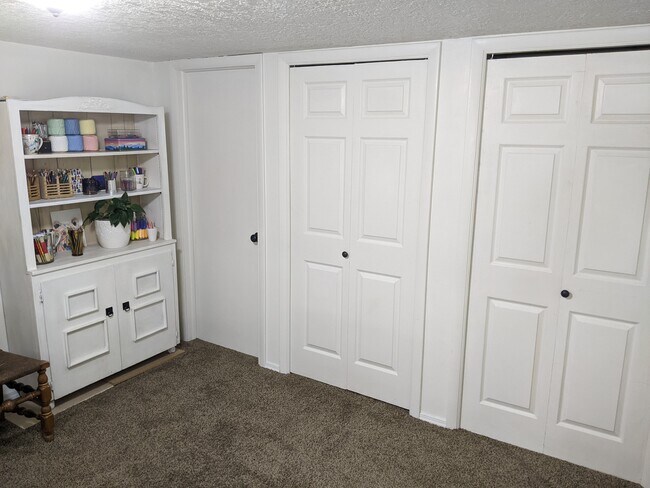 Downstairs Bedroom, Bathroom Door, and Two Closets - 1820 N Afton Cir