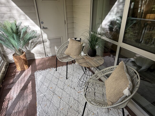 A private balcony for outdoor relaxation. - 1655 N California Blvd