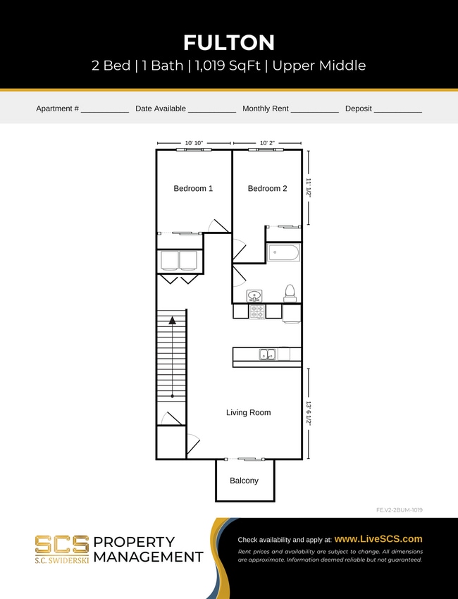 Floorplan - SCS Chilton Apartment Community