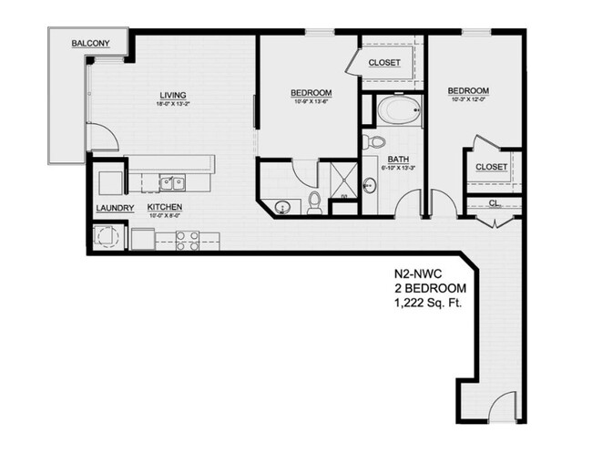 Floorplan - The Flats on Archer