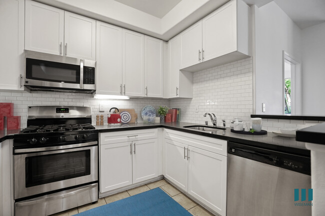 Kitchen with Stainless-Steel Appliances - Barrington Santa Monica