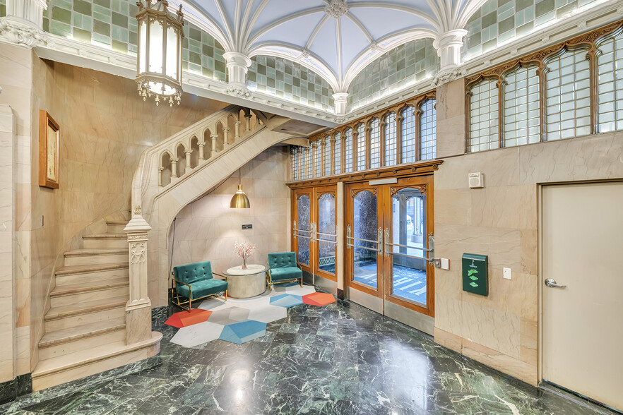 Lobby with historic details - The Kirby