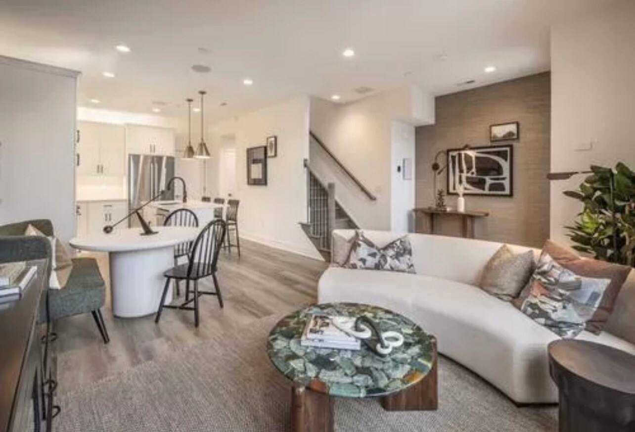 Model house reference of living room - 609 Brewster Aly