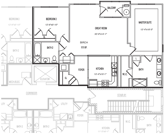 2BR/2BA - Courthouse Commons