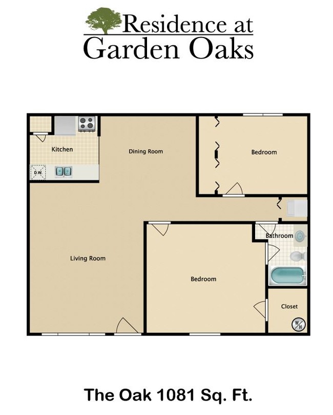 Floorplan - Residence at Garden Oaks