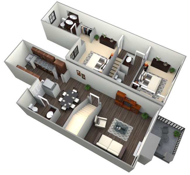 Floorplan - Park Greene Townhomes