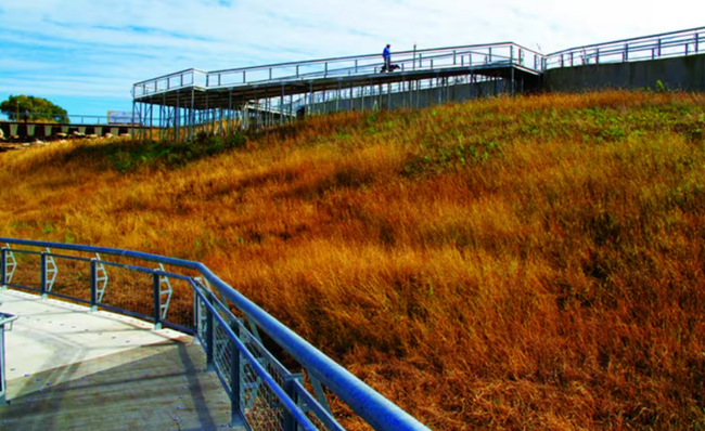 Boardwalk throat Palmisano Park, one block away - 2950 S Poplar Ave