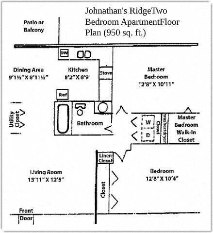 Floorplan - Johnathan's Ridge Apartments