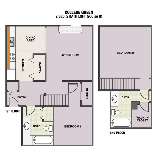 Floorplan - College Green Duplexes