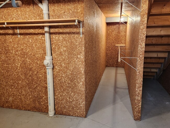 Cedar paneled closet in basement - 2525 Hidden Meadow Ln