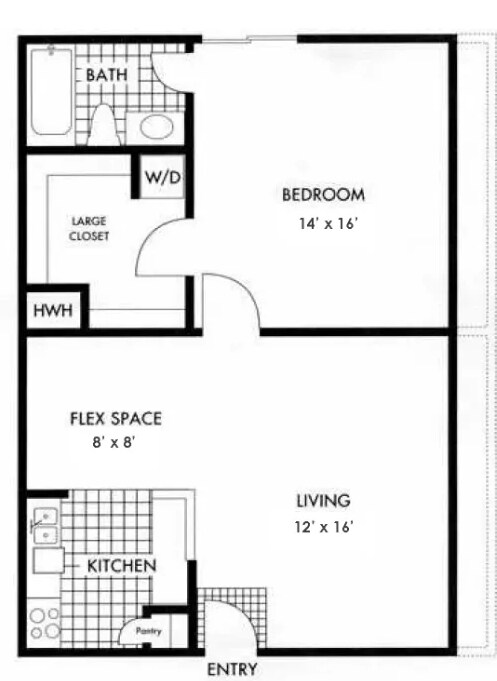 734 SQ FT.PNG - Rockridge Station Apartments
