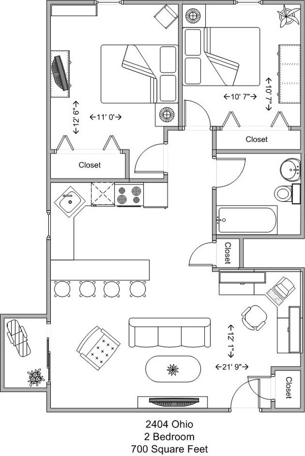 Floorplan - 2404 Ohio Ave