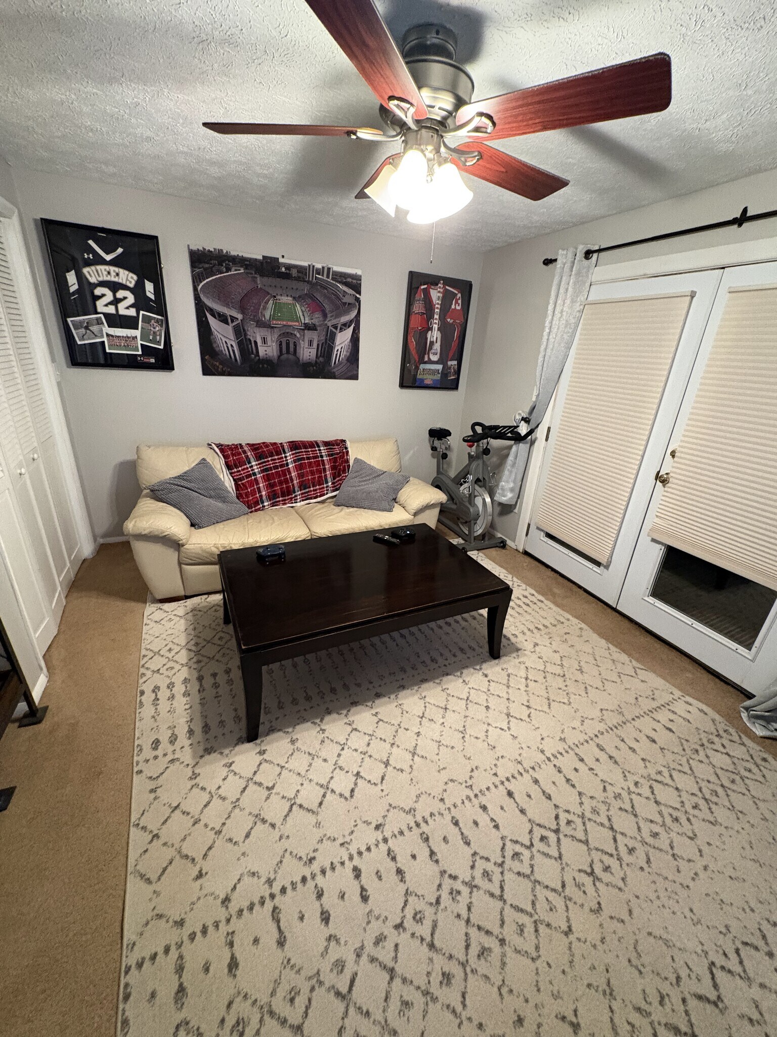 downstairs bedroom w/ walk out to patio - 1227 Scaleybark Rd