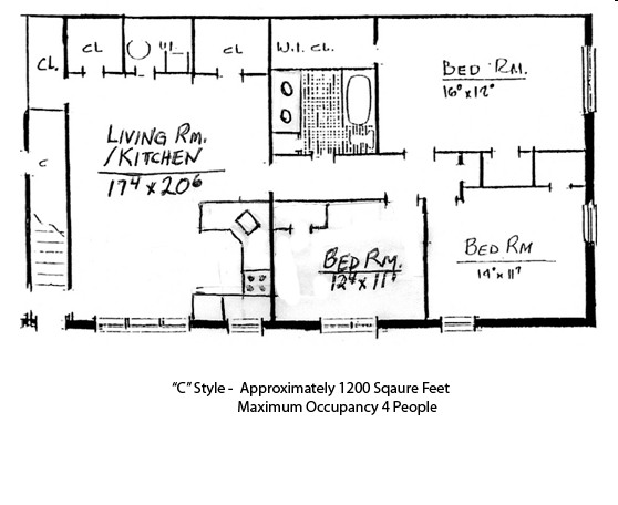 C Style Apartment - Birchwood Terrace Apartments