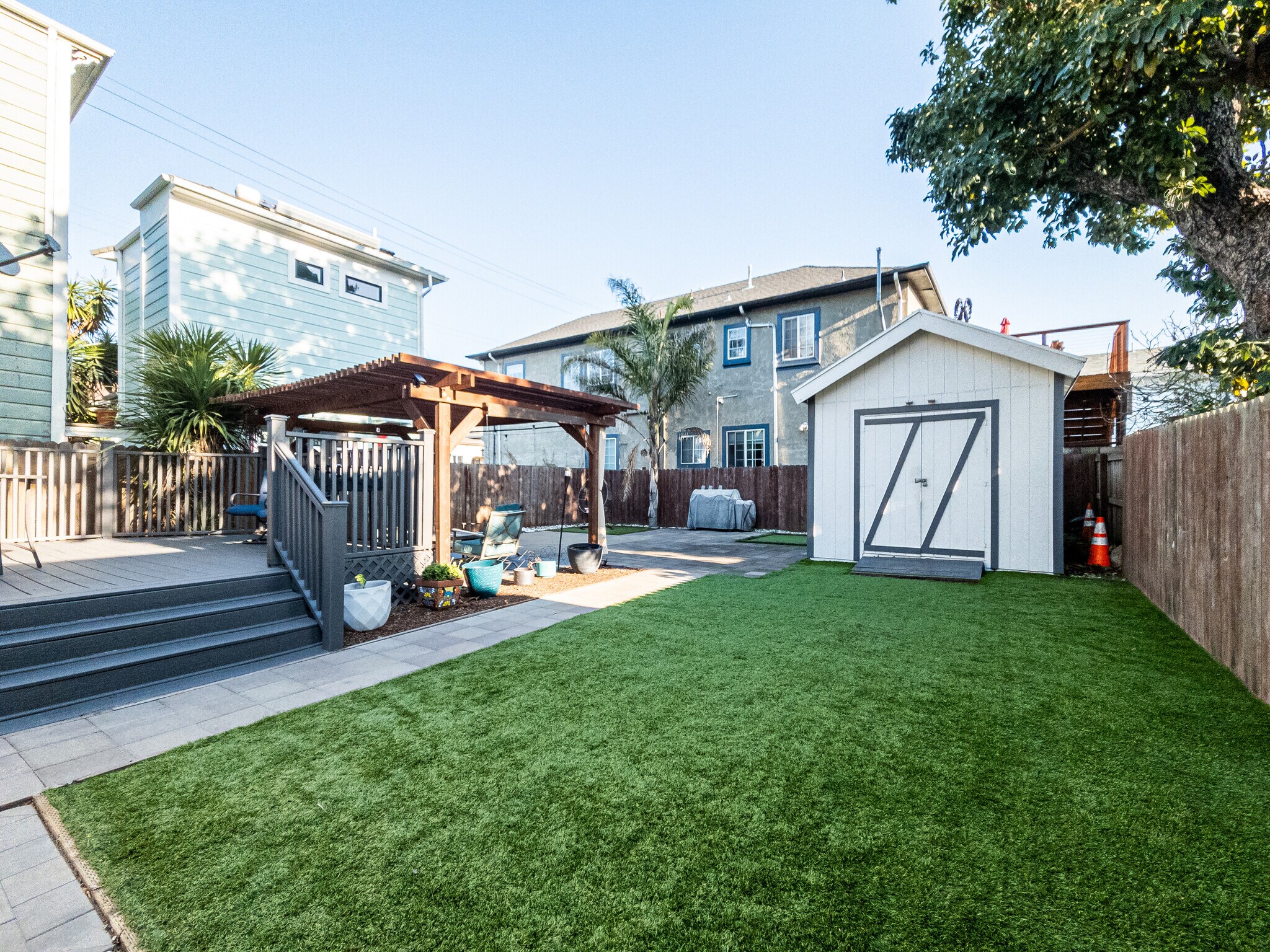 View of backyard - 882 Wood St