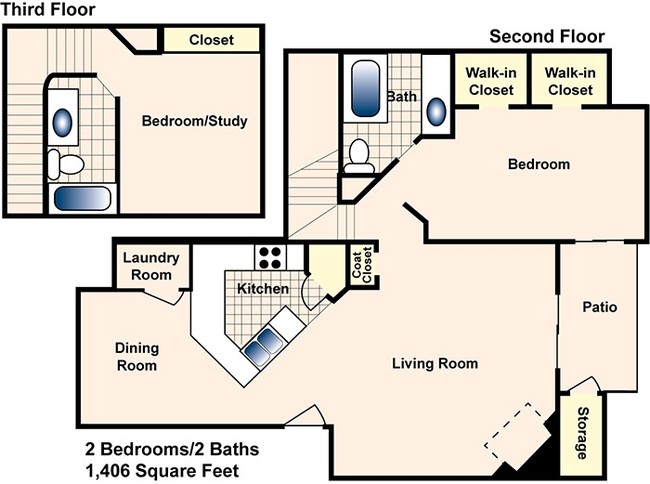 2BR/2BA - Park On Eldridge Apartments