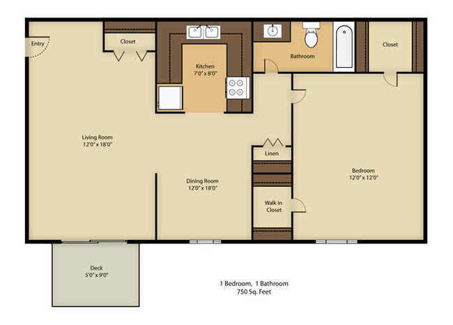 Floorplan - French Quarter - Southfield, MI