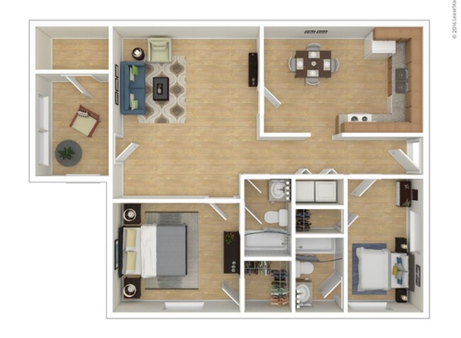 Floorplan - Brookway West Apartments