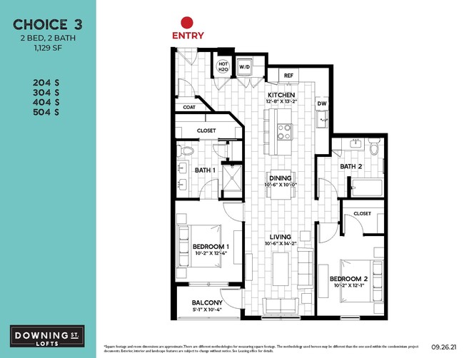Floorplan - Downing St Lofts