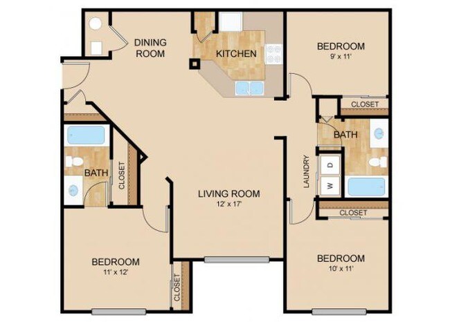 Floorplan - Autumn Grove Apartments