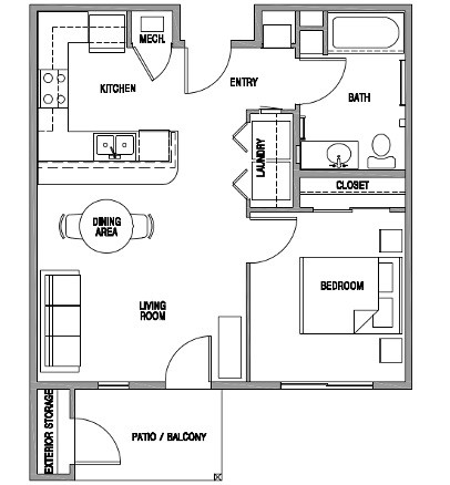 Floorplan - Trailwinds Apartments