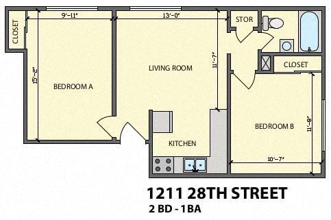 Floorplan - C99--1211 West 28th Street