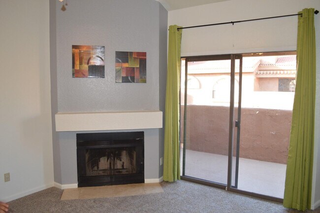 Fireplace - Living Area - 5640 E Bell Rd