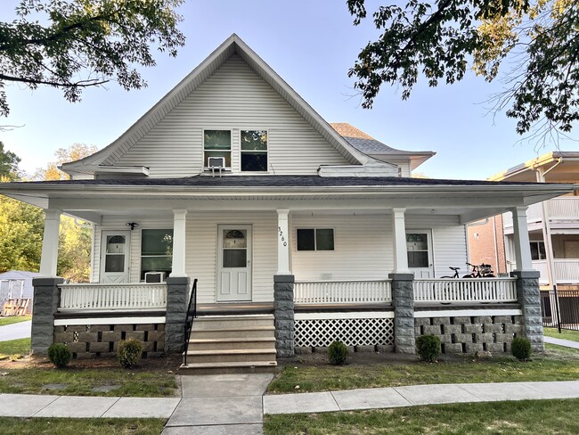 Middle door, right above the steps - 3260 Starr St