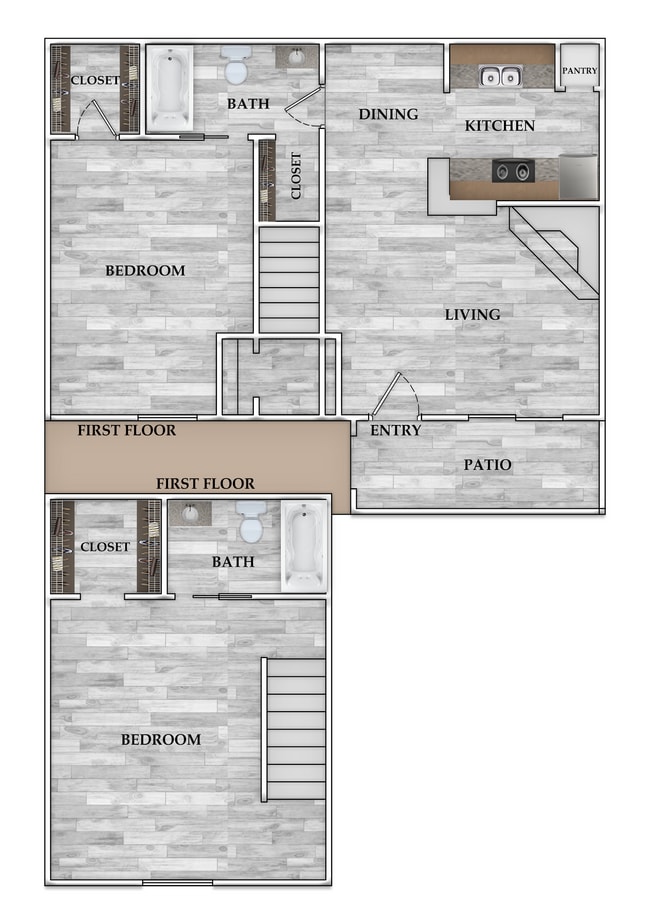 975 SQ FT - Serena Forest Apartments