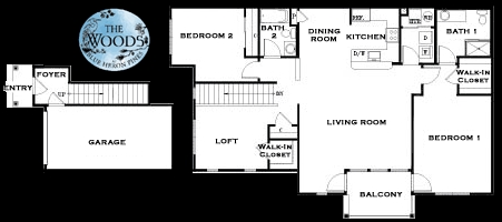 B3 2 Bedrooms With Den - The Woods at Blue Heron Pines