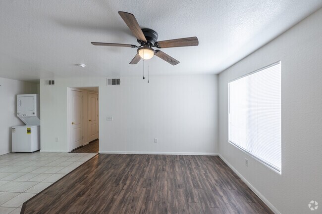 2BR, 2BA - 880SF - Living Room - El Paseo Senior Apartments