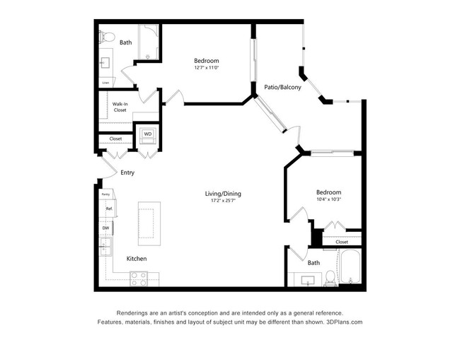 Floorplan - The Reef at Riviera 62+ Apartments