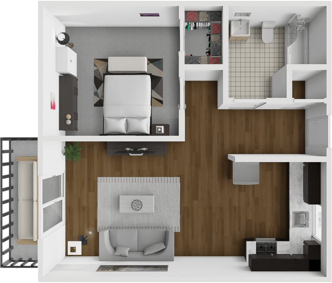 Floorplan - Fox Hill Apartments