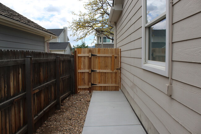 Private Entrance - side gate to street - 2712 S Cole Ct