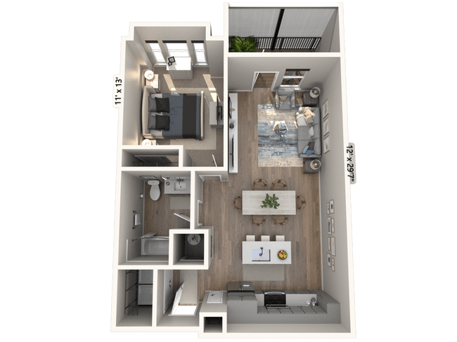 Floorplan - Ironwood Flats