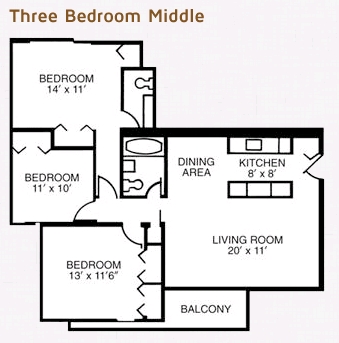 3BR/1.5BA - Standart Woods Apartments