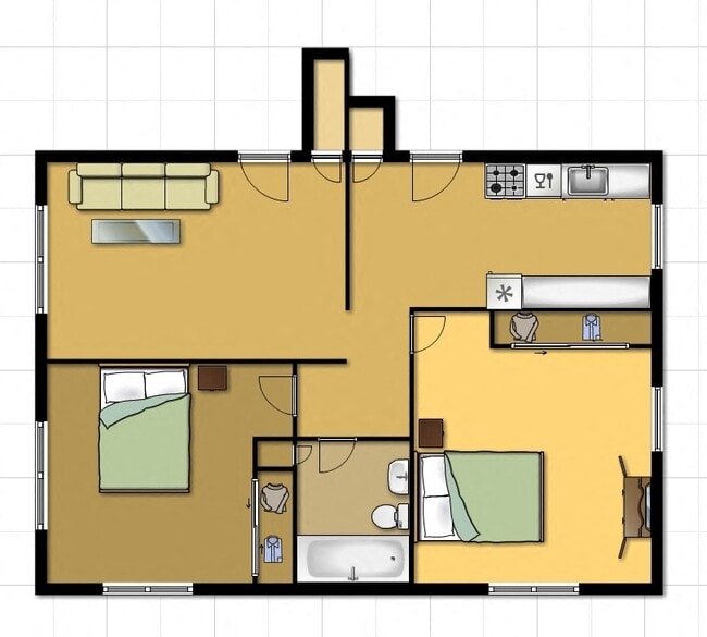 Floorplan - Forest View Apts.