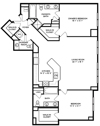 2BR/2.5BA - Residences at Park Place