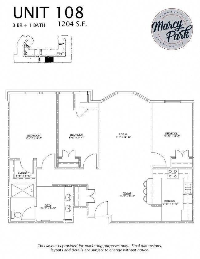 Floorplan - MPA / Marcy Park Apartments