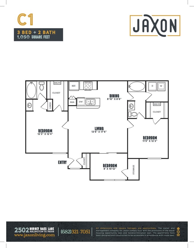 C1- 3Bed/2Bath - Jaxon