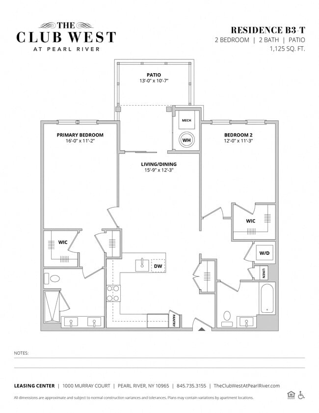 Floorplan - The Club West at Pearl River
