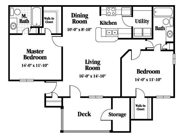 2 Bedroom, 2 Bath - Huntington Place