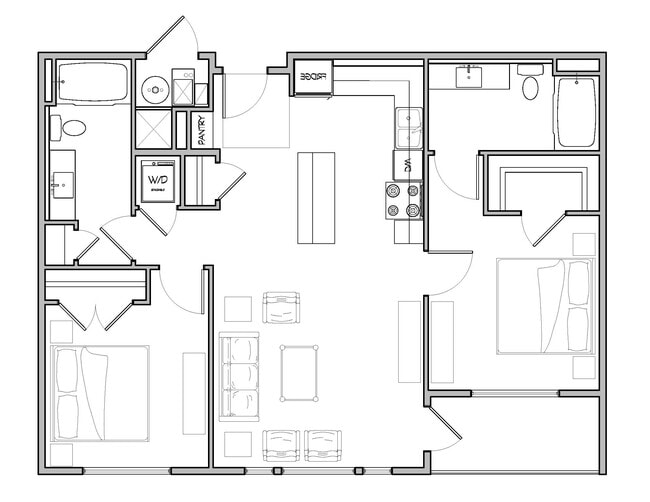 Floorplan - Central West Apartments